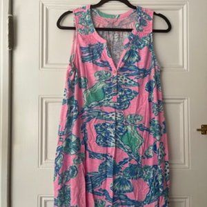 Lilly Pulitzer Essie Barefoot Princess Shells Dress L